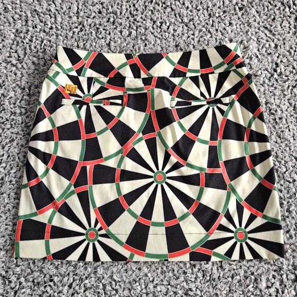 Loudmouth Women's Bull & Cork Mini Skirt US 4 x 16L XS  Stretch Tech Golf - Picture 3 of 12